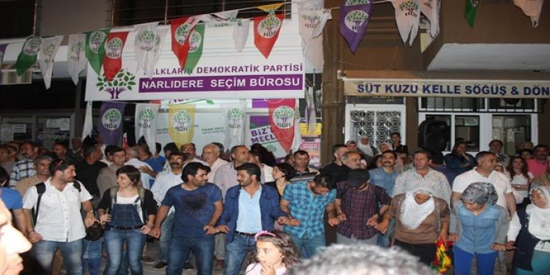 HDP NARLIDERE’DEN COŞKULU SEÇİM BÜROSU AÇILIŞI