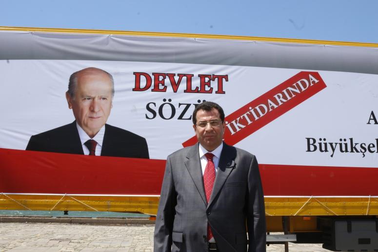 TANRIKULU İZMİRLİLERİ MHP MİTİNGİNE DAVET ETTİ