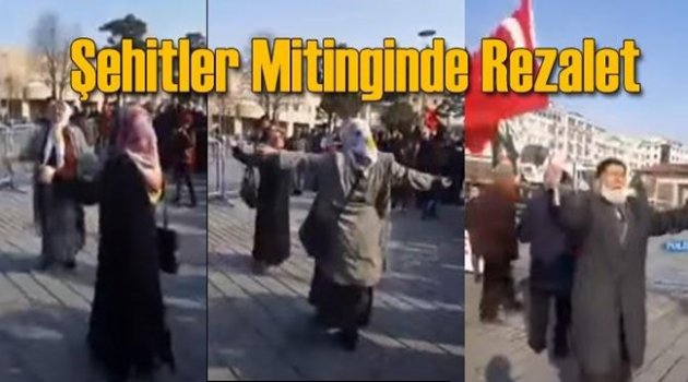 AK Partililer Şehitlere Saygı Mitingi'nde Göbek Attı
