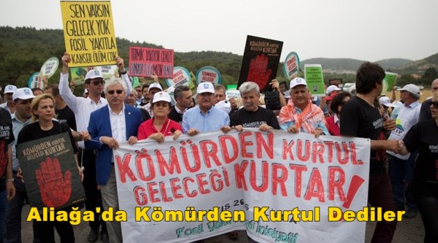 Aliağa'da 80'i Aşkın Kurum Kömürden Kurtul Dedi