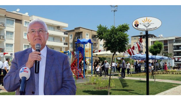 Başkan, park açılışında demokrasiye vurgu yaptı