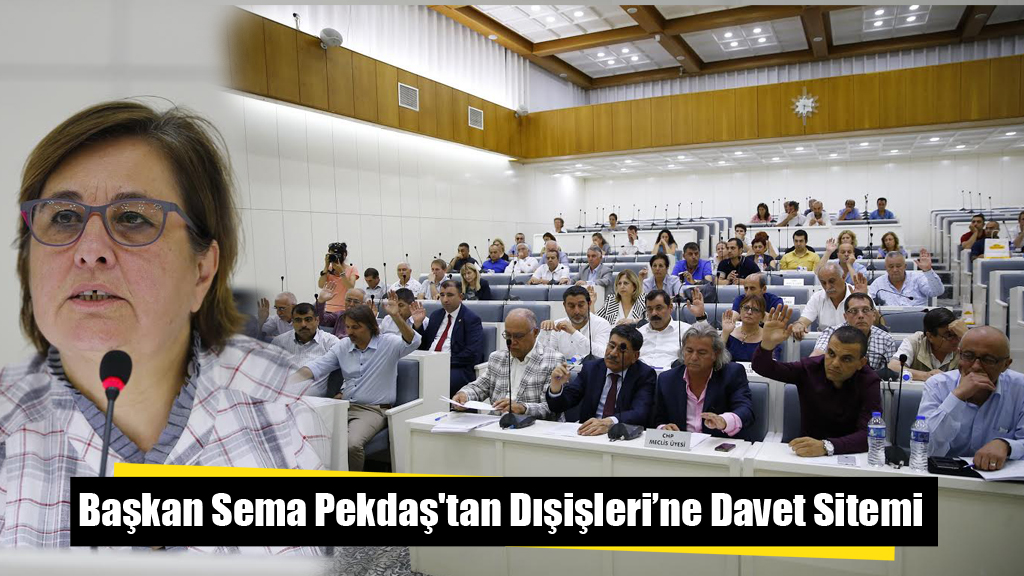 Başkan Sema Pekdaş'tan Dışişleri’ne Davet Sitemi