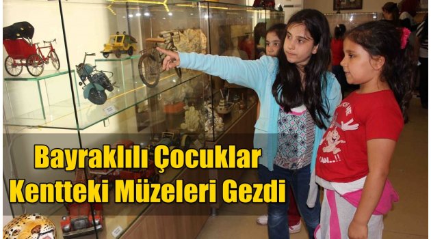 Bayraklılı çocukların ''müze'' keyfi