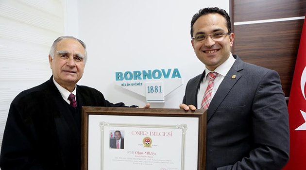Bornova'ya Ödüllü ve Plaketli Teşekkür