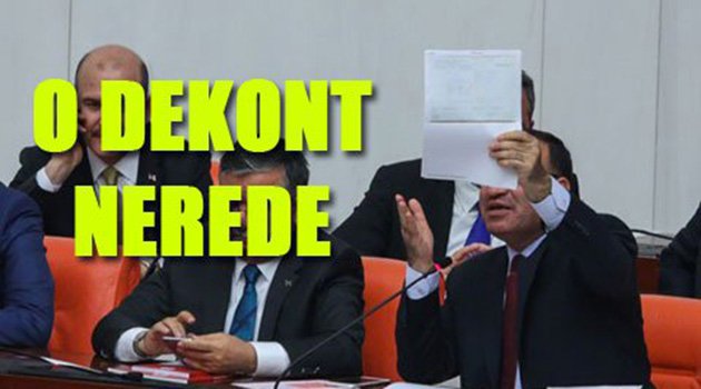 Bozdağ o Dekontu Veremedi