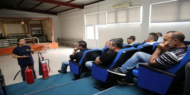 BUCA’DA BELEDİYE PERSONELİNE  YANGIN VE DEPREM EĞİTİMİ