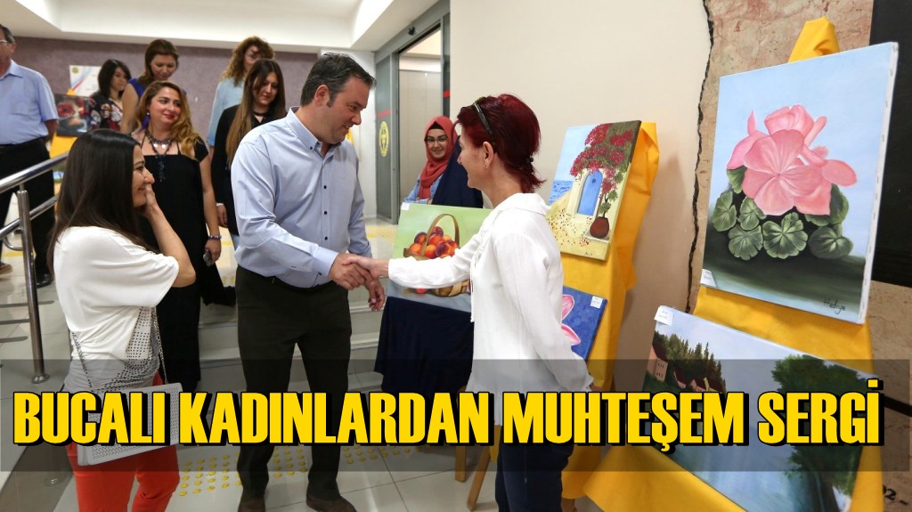 Bucalı kursiyerlerden muhteşem sergi