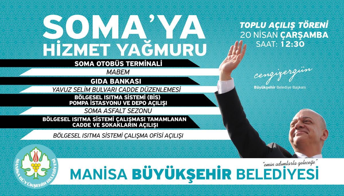 Büyükşehir’de Açılışlar Hız Kesmiyor, Sıra Soma’da
