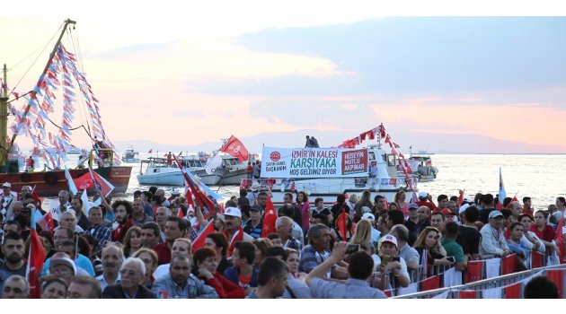 CHP Karşıyaka mitinge hazır