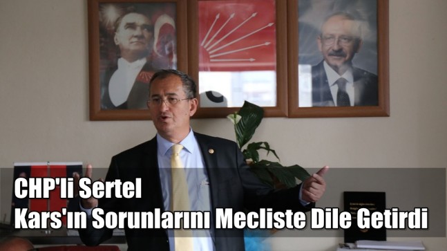 CHP’li Sertel Kars’ın Sorunlarını Mecliste Dile Getirdi
