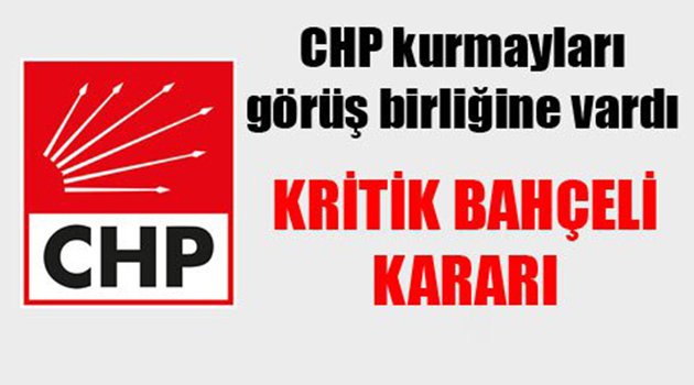CHP'den Kritik 'Bahçeli' Kararı