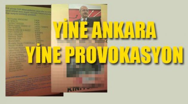 CHP'ye Bu Defa Afişli Provokasyon