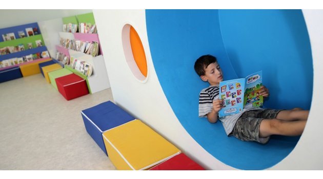 Çocukların tatili kitaplarla renklendi