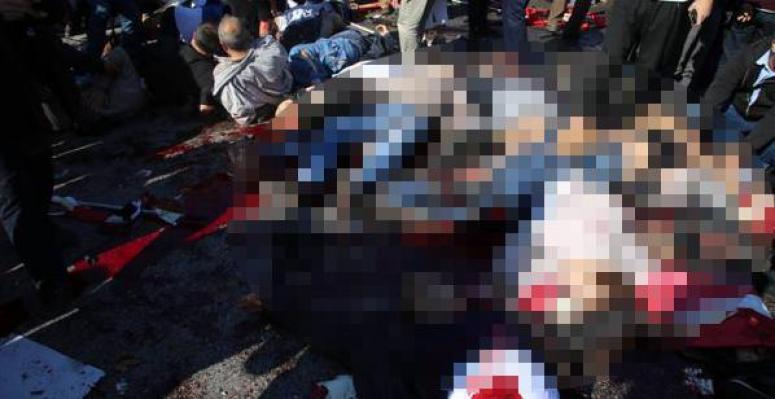 Patlamanın olduğu Ankara'da durum çok kötü! İşte olay yerinden ilk fotoğraflar