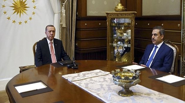 Cumhurbaşkanı Erdoğan, Fidan ve Akar’la Görüştü