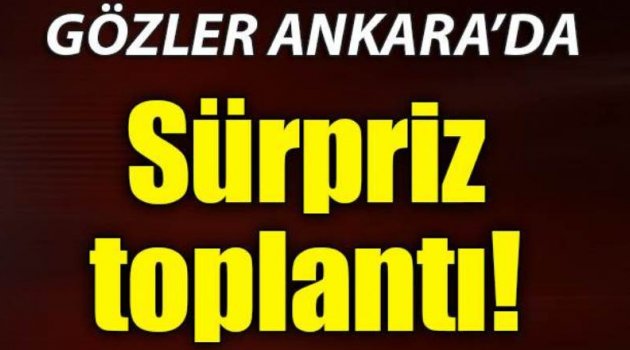 Davutoğlu başkanlığında kritik toplantı