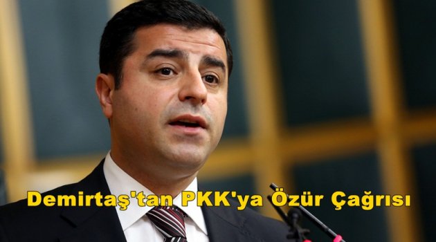 Demirtaş'tan PKK'ya özür çağrısı