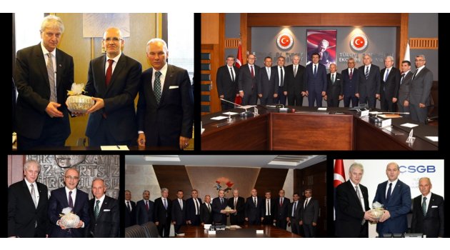 EBSO, 5 Bakanı Ziyaret Etti