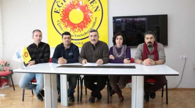 Eğitim Sen Sürgünleri Protesto Etti