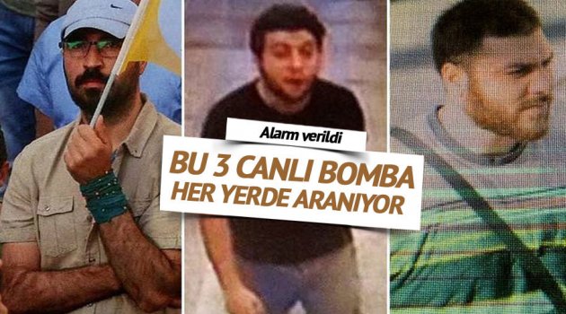 Emniyet 3 terörist için teyakkuzda