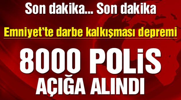 Emniyet’te ‘darbe girişimi’ depremi!