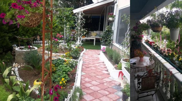 En güzel balkon ve bahçeler seçiliyor
