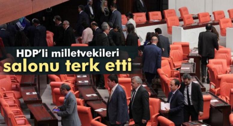 ERDOĞAN KÜRSÜYE ÇIKINCA, HDP’Lİ MİLLETVEKİLERİ SALONU TERK ETTİ!