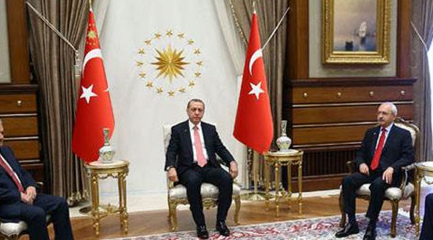 Erdoğan Siyasi Liderleri Ağırladı