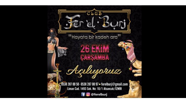 Fer El Burj açılıyor! "Hayata bir kadeh ara"