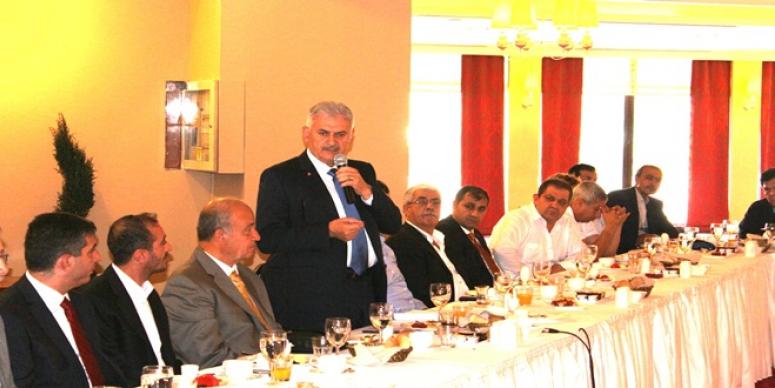 BİNALİ YILDIRIM ALEVİ DERNEKLERİ İLE BULUŞTU