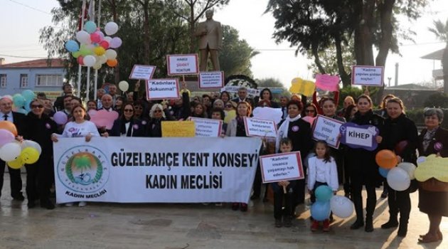 Güzelbahçeli Kadınlardan Şiddete Karşı Protesto
