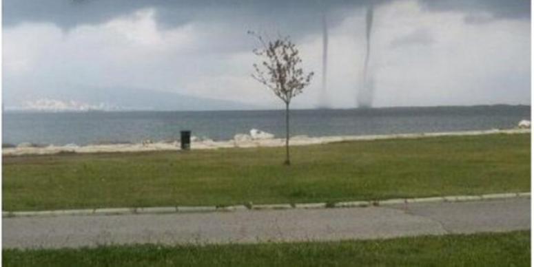 İZMİR'DE HORTUM PANİĞİ!