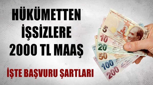 Hükümetten İşsizlere 2 Bin TL Maaş
