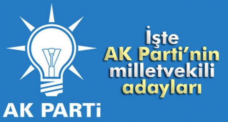 İŞTE AK PARTİNİN MİLLETVEKİLİ ADAY LİSTELERİ!