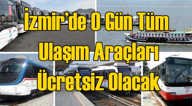 İzmir Büyükşehir Belediyesi'nden Önemli Duyuru