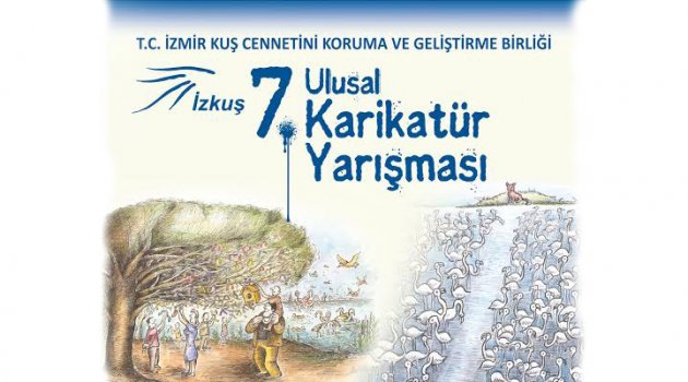 İzmir Kuş Cenneti Karikatür Yarışmasının Ödülleri Foça'da Verilecek