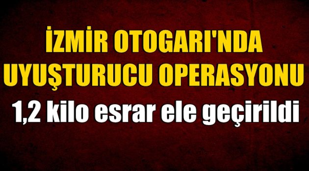 İzmir Otogarı'nda Uyuşturucu Operasyonu