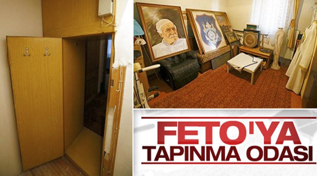 İzmir'de FETÖ'ye Tapınma Odası