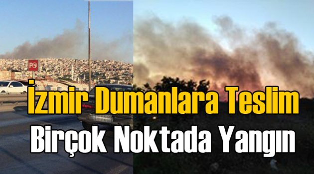 İzmir'de Korkutan Yangın