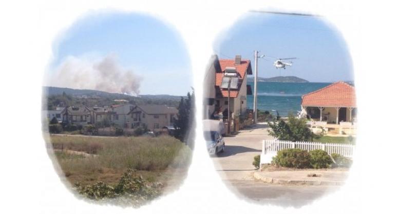 URLA'DA KORKUTAN YANGIN