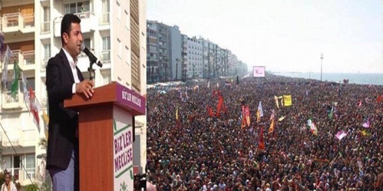 HDP İZMİR MİTİNGİ'NDE ON BİNLER TOPLANDI