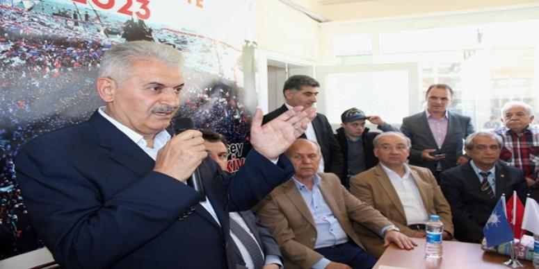 AK PARTİ TEŞKİLATLARI BİNALİ YILDIRIM İLE MORAL DEPOLADI