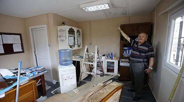 Konak'ta Mağdur Muhtarın Ofisi Yenilendi