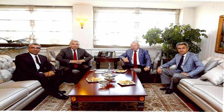 EGELİ MADENCİLERDEN BAKAN ALABOYUN'A ZİYARET