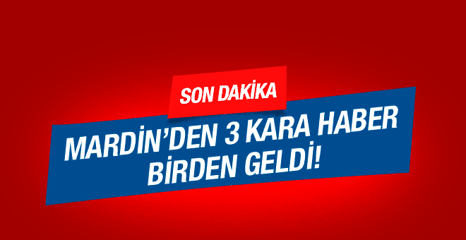 Mardin'de 3 asker şehit