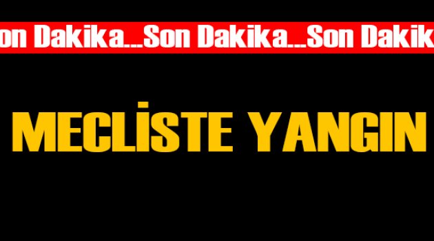 Meclis’te yangın paniği!