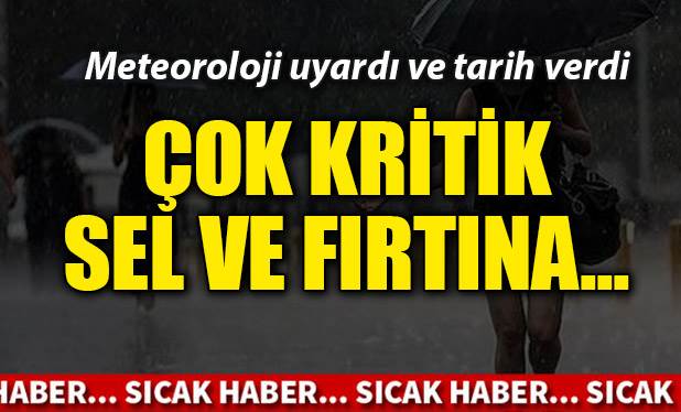 Meteoroloji'den kuvvetli yağış uyarısı