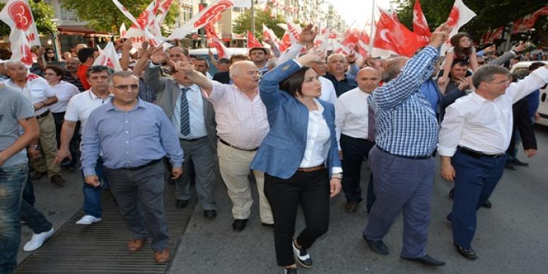 MHP ADALET İÇİN YÜRÜDÜ