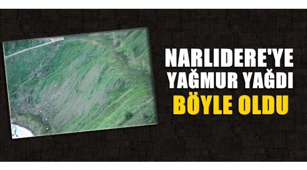Narlıdere'ye yağmur yağdı; böyle oldu