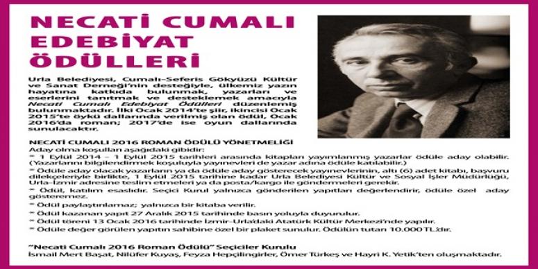 NECATİ CUMALI EDEBİYAT ÖDÜLÜ BAŞVURULARI BAŞLADI